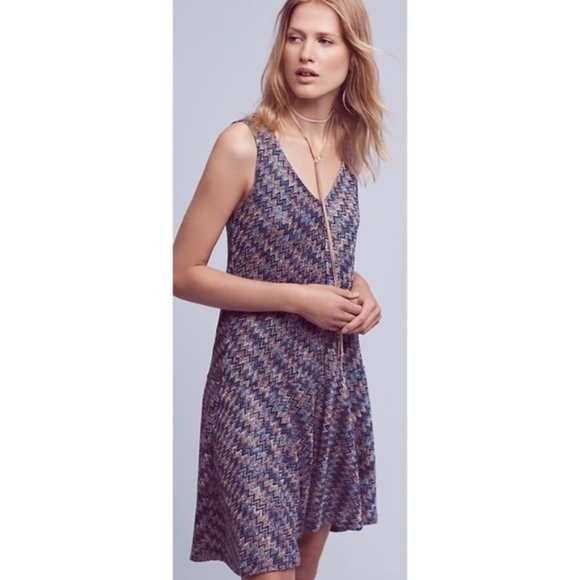 Anthropologie Dresses & Skirts - Anthropologie Maeve Chevron Knit Sleeveless Dress